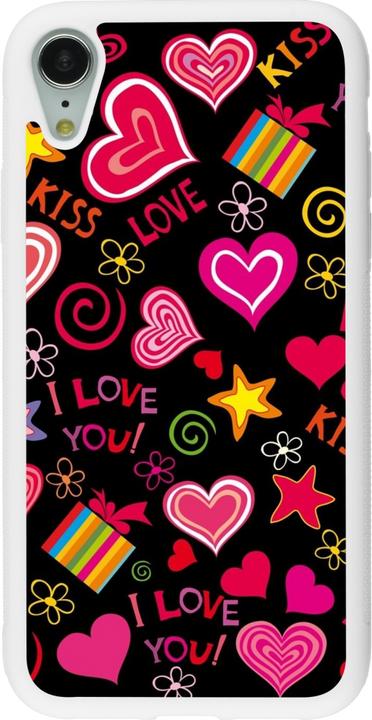 Image du produit PhoneLook Coque Silicone rigide blanc Valentine 2023 love symbols (Apple iPhone XR)