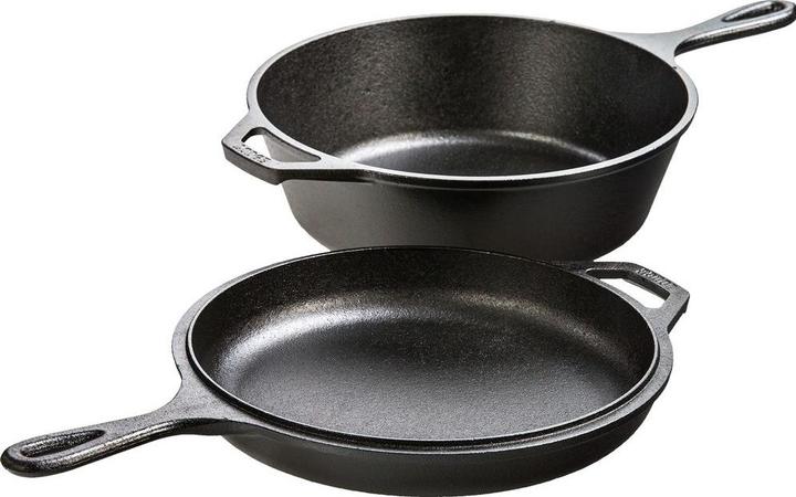 Actual product image Lodge Cast Iron Roaster (25.50 cm, Pan set + pot set, Cast iron)