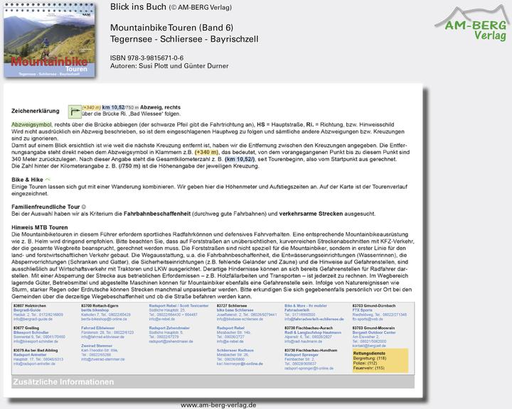 Produktbild Mountainbike Touren Tegernsee - Schliersee - Bayrischzell (Deutsch, Susi Plott, Günter Durner, 2013)
