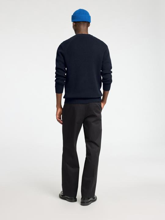 Actual product image Selected Homme 100% cotton jumper with round neckline (XL)