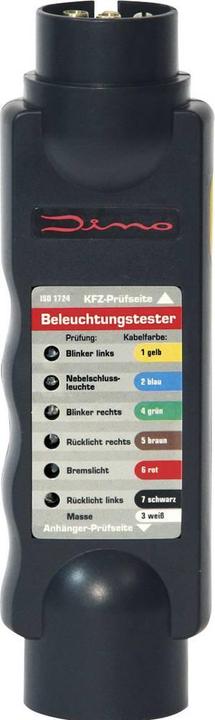 Produktbild Dino Beleuchtungstester für Anhänger Steckdose Stecker