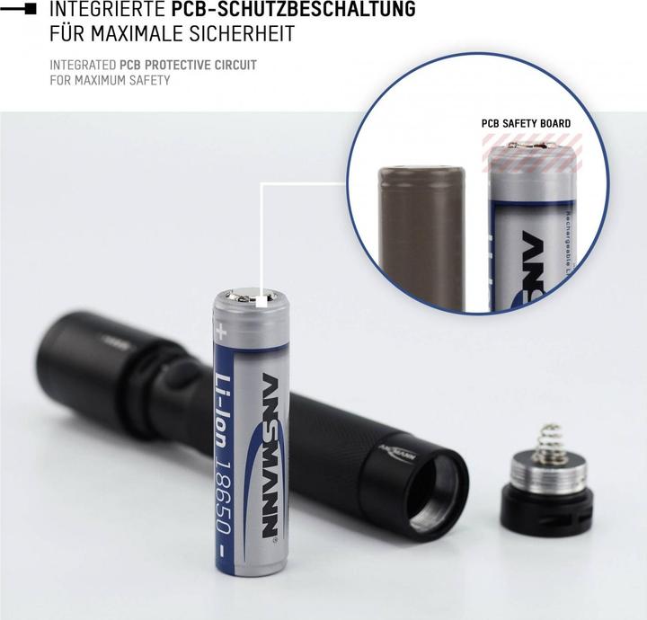 Actual product image Ansmann Li-Ion battery 18650 (1 pcs., 18650, 3400 mAh)