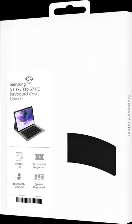 Produktbild Cazy Tastatur Hülle Kompatibel mit Samsung Galaxy Tab S7 FE - Schutz Etui mit magnetisch Abnehmbarer (DE, Galaxy Tab S7 FE)