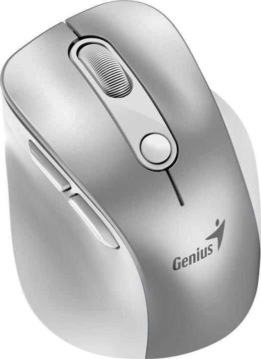 Actual product image Genius Ergo 9000S Pro/Ergonomická/Optická/Pro praváky/2 400 DPI/Bezdrátová USB + Bluetooth/Stříbrná (Wireless)