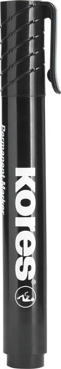 Actual product image Kores Permanent marker, bullet tip (Black, 3 mm, 1 x)