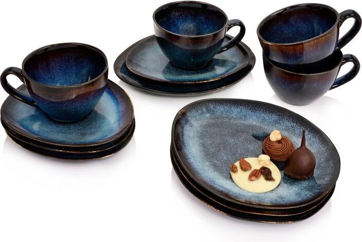 Immagine prodotto Sänger Geschirr Set da caffè Tokyo, gres, set da caffè per 4 persone (12 Pezzo/i)