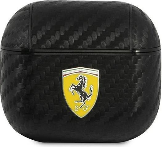 Immagine prodotto Ferrari FESA3CABK Coperchio per AirPods 3 in carbonio/nero On Track PU Carbon (Manicotto per cuffie)