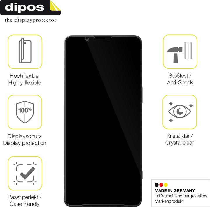 Immagine prodotto Dipos 3D Full-Cover Pellicola Protettiva (1 Pezzo/i, Sony Xperia 1 VI)