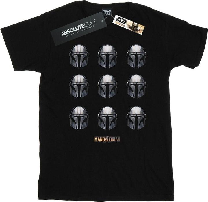 Produktbild Star Wars The Mandalorian Helmet Pattern TShirt (L)