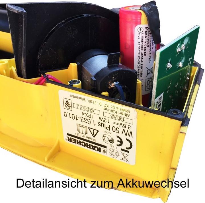 Produktbild Kärcher Akku WV 50 Plus Akku 1.633-101.0, 6.664-244.0, 1UR18650S