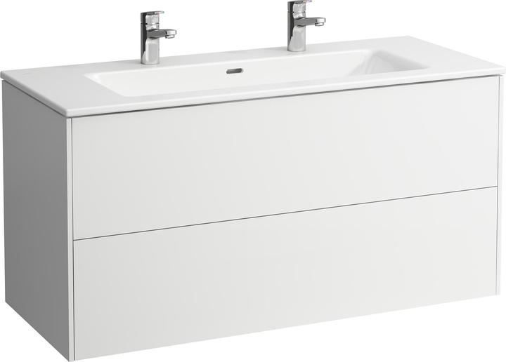 Produktbild Laufen Pro S Set Base 1200, Waschtisch, 2 Hahnlöcher, Überlauf, inkl. Waschtischunterschrank, 2 Sc