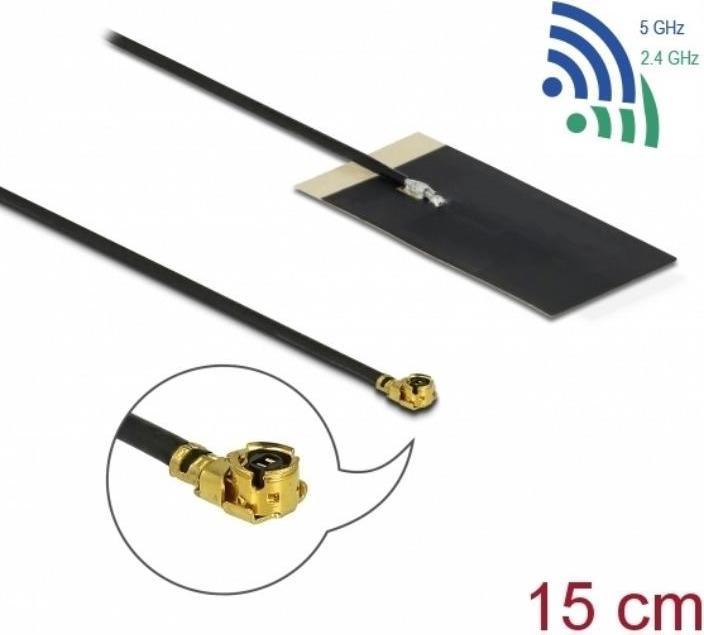 Produktbild Delock WLAN 802,11 ac/ax/a/h/b/g/n Antenna MHF I plug 2,7 (WLAN)