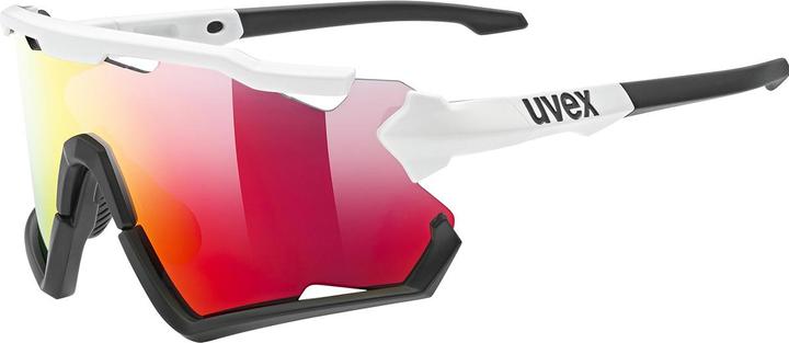 Uvex Sports Sportstyle 228 (white-black mat, mirror red (S2))