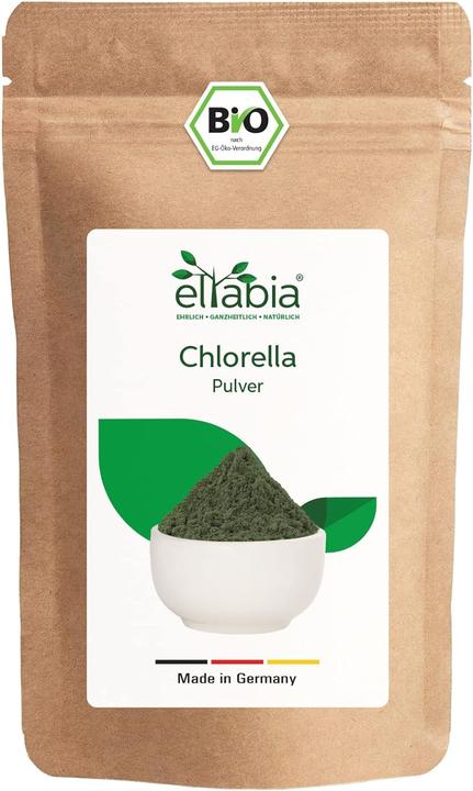 Produktbild Eltabia Bio Chlorella Pulver | Premium Rohkost-Qualität | 100% reines Algen-Pulver ohne Zusätz (Pulver, 100 g)