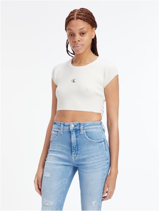 Produktbild Calvin Klein Jeans Open Back Tied Knitted Crop Top - 123149 (M)