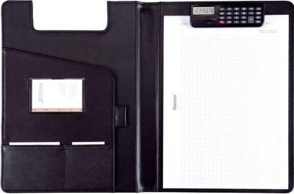 Produktbild Alassio Schreibmappe "BRESCIA", A4, Kunstleder, schwarz (A4, 1 x)