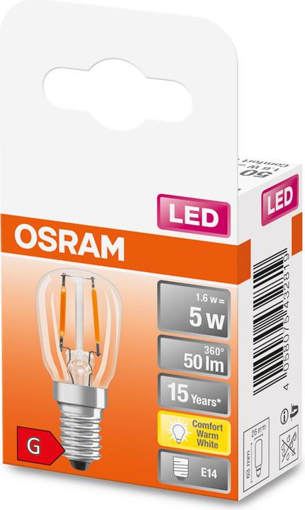 Produktbild Osram LED-Lampe (E14, 1 W, 70 lm, 1 x, G)
