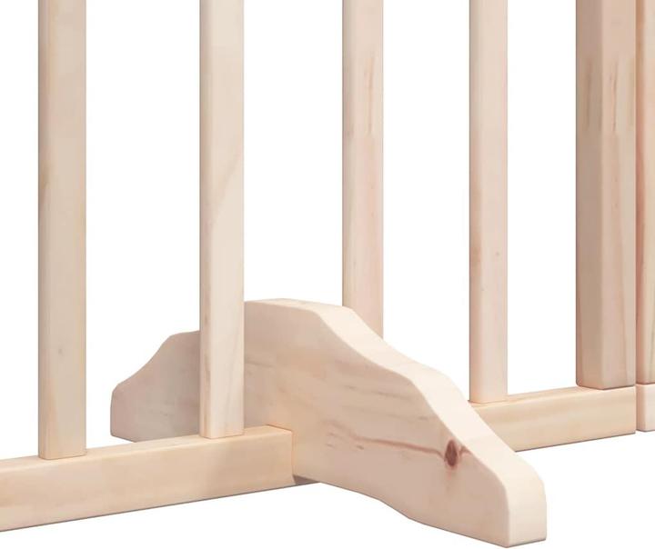 Produktbild VidaXL Hundetor mit Tür Absperrgitter Hunde Schutzgitter Faltbar 9-tlg. Holz
