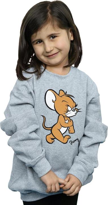 Actual product image Tom & Jerry Girls Angry Mouse Cotton Sweatshirt (116)