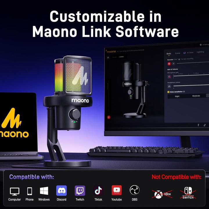 Actual product image Maono DM40 Pro Microphone (black)