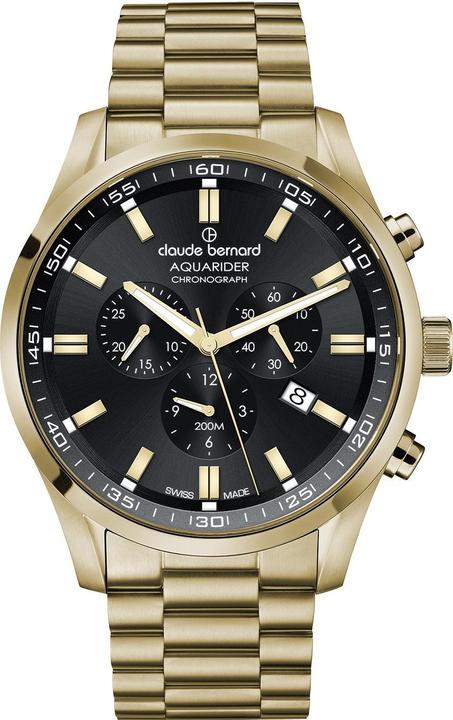 Claude Bernard 10222-37JM-NID Herrenuhr Aquarider Chronograph 44mm 20ATM (Chronographe)