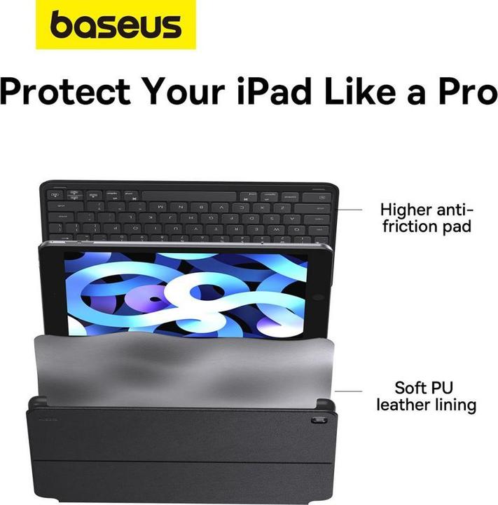 Immagine prodotto Baseus Custodia con tastiera magnetica Brilliance per iPad 10.2" (nero)
