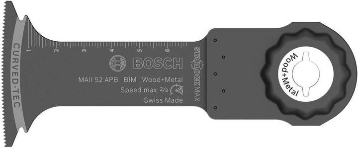 Immagine prodotto Bosch Professional Zubehör Lama per taglio a tuffo BIM MAII 52 APB, Legno e metallo, 70 x 52 mm, confezione da 10