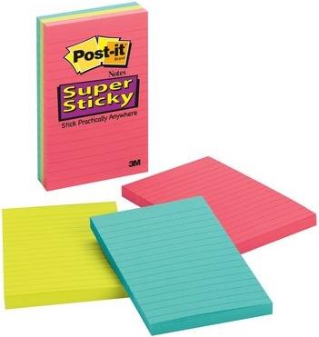 Actual product image Post-it Super Sticky (102 x 152 mm)
