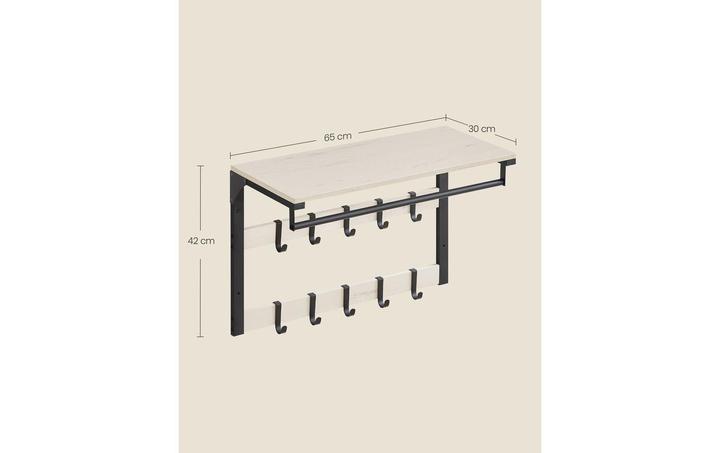 Image du produit Vasagle Wandgarderobe 10 Haken 65 cm x 42 cm