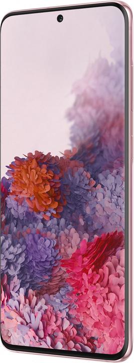 Produktbild Samsung Galaxy S20 (128 GB, Cloud Pink, 6.20", Hybrid Dual SIM + eSIM, 64 Mpx, 4G)