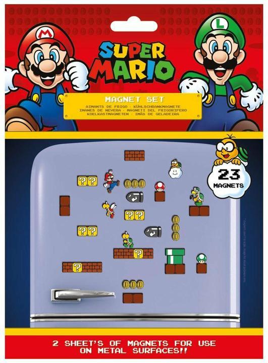 Pyramid Super Mario: Mushroom Kingdom Magnet Set (23 x)