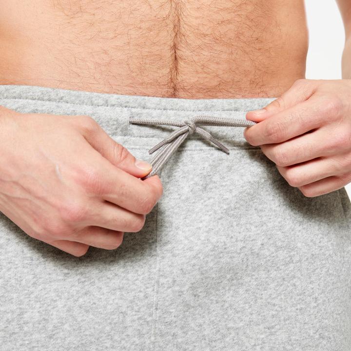 Actual product image Domyos Men's warm jogging trousers - 100 grey (W32)