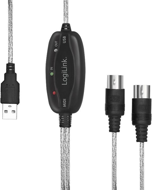 Produktbild LogiLink MIDI Adapter (1.90 m, USB 2.0)