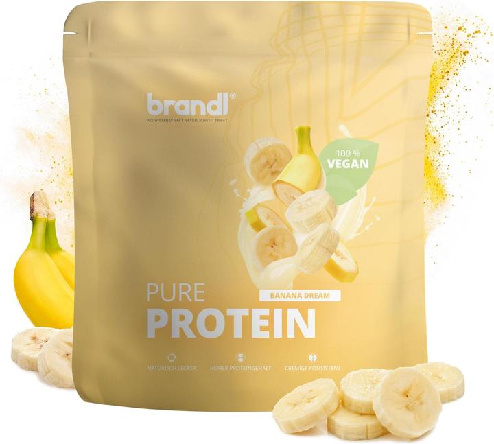 Immagine prodotto Brandl-Nutrition Polvere di Proteine Pure Vegan (Banana, 1 pz., 1000 g)