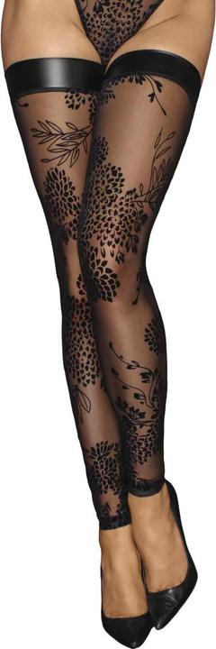 Actual product image Noir Handmade Suspender stockings (XXL)