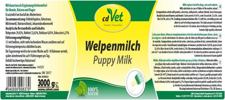 Produktbild cdVet Welpenmilch (Welpe + Kitten, 1 Stk., 750 g)
