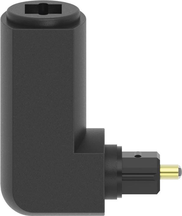 Produktbild Hama ODT-Adapter, Toslink-Stecker - Toslink-Kupplung, vergoldet, 90° (Winkeladapter)
