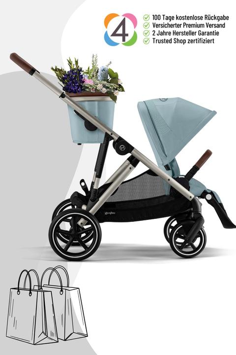 Produktbild Cybex Gazelle S Kinderwagen / Geschwisterwagen / Zwillingswagen