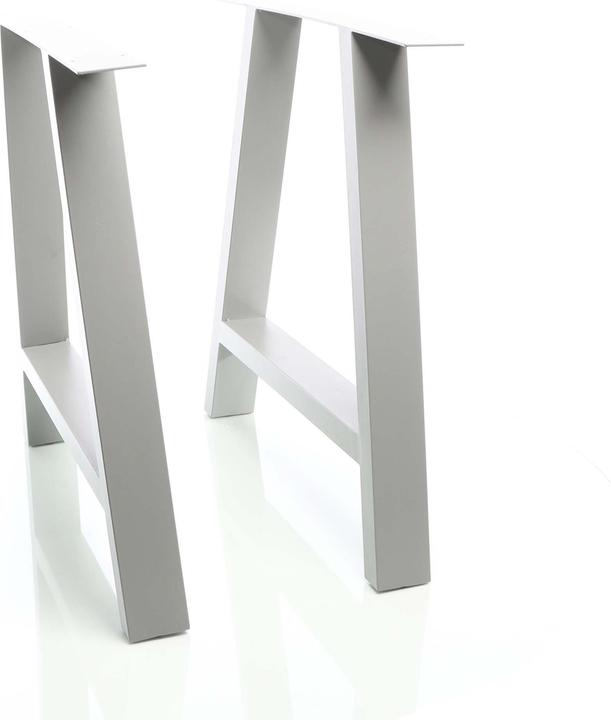 Actual product image Wiltec XPOtool table legs 2x table frame grey A-shape 70x72cm Industrial table runners