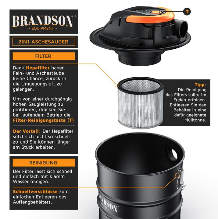 Produktbild Brandson Aschesauger (Aschesauger)