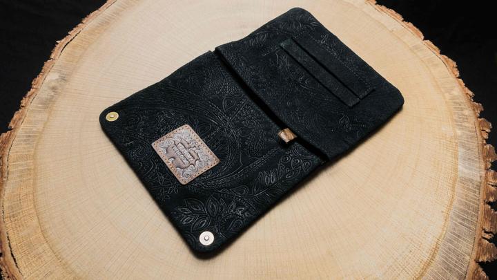 Actual product image Kavatza TP14 Suede Ethnic Tobacco Bag