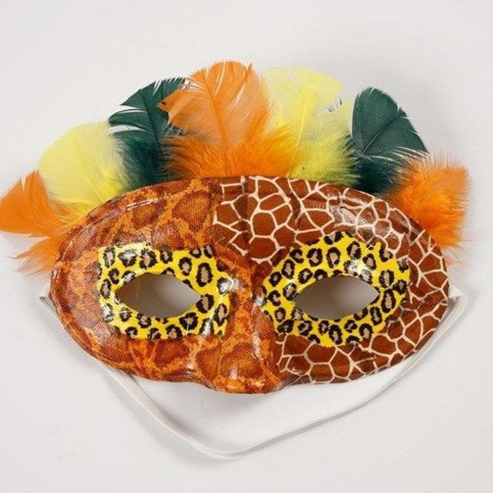 Immagine prodotto Creativ Company Accessorio per feste mezza maschera bianca, 10 pezzi