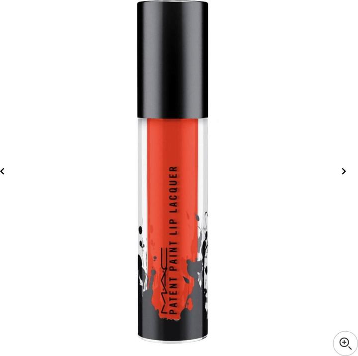 Actual product image MAC Cosmetics Patent Paint Lip Lacquer Patent Pleasure (Red enamel)