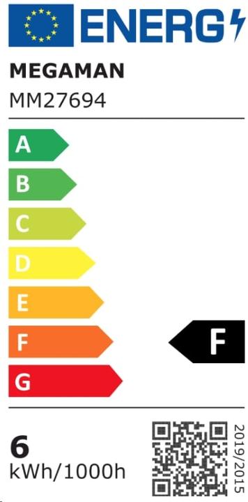 Energie-Label Megaman GX53 LED Neutral Reflektor (GX53, 6 W, 520 lm, 1 x, F)