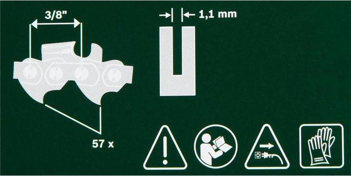 Immagine prodotto Bosch Home & Garden Catena per seghe da 40 cm (1,1 mm) per AKE 40/40-17/10-18 / UniversalChain40 (Motosega, Sega a catena)