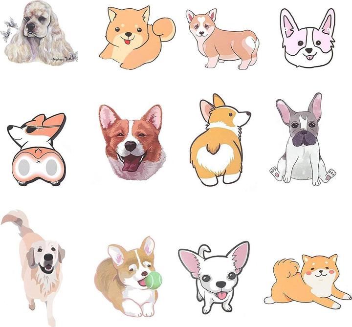 Actual product image JTI Pack with stickers - Puppies