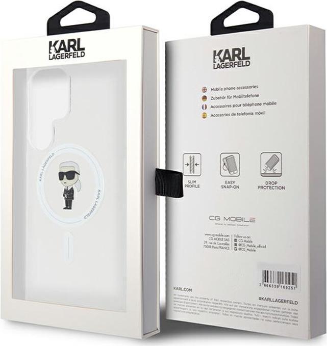 Image du produit Karl Lagerfeld KLHMLHFCKNOT S928 transparent hardcase IML Ikonik MagSafe (Samsung Galaxy S24 Ultra)