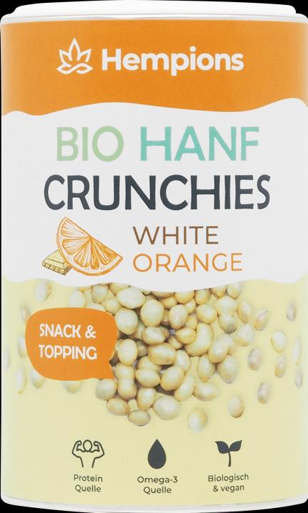 Image du produit Hempions Crunchies bio au chanvre Orange blanche (200 g)