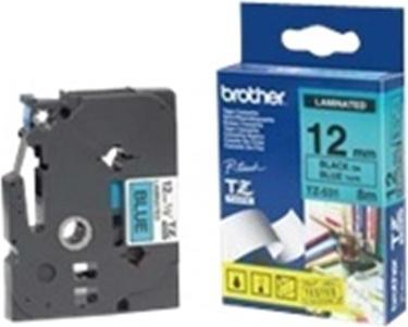 Actual product image Brother Tze-531 (1.20 cm, Blue, Black)