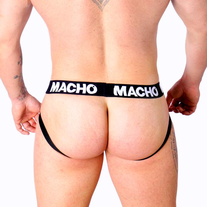 Actual product image Macho Underwear Macho - Mx25nc Jock Black Leather M (M)